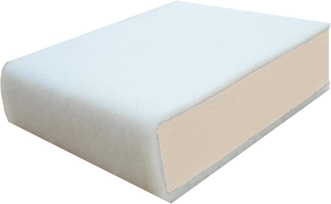 AK Trading CO. 24'' W x 24'' L Upholstery Foam Cushion High Density (Chair Cushion Square Foam Dinning Chairs, Wheelchair Seat Cushion Replacement) with Batting/Dacron Wrap., 6'' H x 24'' W x 24'' L