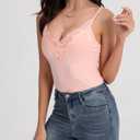 BemorRun Camisole Tops for Women Basic Cami Slim-Fit Cotton Undershirt Stretch Spaghetti Strap Tank Top(Pink,Medium) (Pink, M)