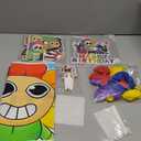 Dandy's World Birthday Party Decorations Supplies Happy Birthday Banner Cake Cupcake Toppers Balloons Background