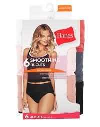 Hanes 6 hi cuts microfiber underwear 6/M