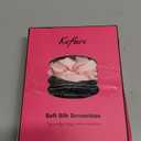 6Pcs Satin Silk Scrunchies for Women, Silk Hair Ties with Excellent Stretch, Large and Skinny Hair Ties No Damage, Satin Scrunchies for All Hairstyles (Champagne, Pink, Black) 2 Pack