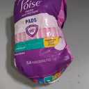 Poise Incontinence & Postpartum Pads for Bladder Leaks, 3 Drop Light Absorbency, Regular Length, 54 Count, Packaging May Vary