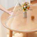 Vicwe Clear Round Table Protector 32 Inch, 1.5mm Non-Slip Table Cover