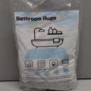 RUN HELIX Bathroom Toilet Lid Cover,Chenille Machine Washable Seat Covers, 17.5x15, Stays in Place Rubber Backing, Fits Most Round, Elongated and Oblong Lids, Accessories Decor, Light Grey