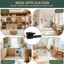 Heavy Duty Passage Door Handle, Door Lever with Rectangular Design, Non-Locking for Hallway Closet, Easy Installation, Matte Black, 1 Pack