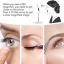 MIYADIVA 20X Magnifying Makeup Mirror,Double Sided 1X & 20X Magnifying Mirror with Stand,Tabletop Magnified Vanity Mirror with 360Rotation for Bathroom or Bedroom 7.8 Inch