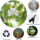 48PCS Shamrock Window Decals for Bird Strikes Anti Collision Decals to Save Birds from Collisions,Non Adhesive Reusable Vinyl Rainbow Window Stickers