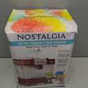 Nostalgia Snow Cone Shaved Ice Machine - Retro Table-Top Slushie Machine Makes 20 Icy Treats - Includes 2 Reusable Plastic Cups & Ice Scoop - Retro Red