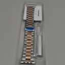 iiteeology Lightweight Stainless Steel Band Designed for Apple Watch Ultra 3 & Ultra 2, Series 1-11, 46mm, 45mm, 44mm, 42mm, Replacement iWatch Bands for Men & Women, Silver/Rose Gold