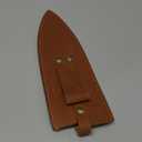 Qchengsan Cowhide Leather Knife Sheath, 8 Inch Chef Knife Guard, Heavy Duty Universal Knife Cover or Sleeves, Chef Meat cleaver sheath with Belt Loop(8.2" Lx2.2 W)