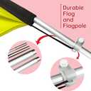 Nails Salon Feather Flag Sign, Pink, 11FT, Swooper Flag Pole Kit & Ground Stake