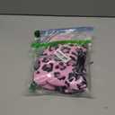 FUAMEY Dog Coat for Small Dogs,Waterproof Dog Winter Jacket with Harness Built in Puppy Cold Weather Coats Reflective Pet Vest with Zipper Warm Fleece Dogs Snowsuit Windproof Pink Leopard S