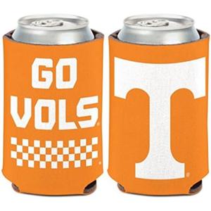 NCAA University Tennessee Volunteers Go Vols 12 oz. 2-Sided Can Cooler (Pack of 3)