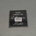 Never Forget The Difference You Make Black Wooden Rustic Box Sign Decor for Workplace Home Office Shelf Table Decoration, Employee Appreciation Gift