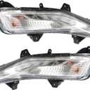 labwork Fog Lights Assembly Replacement for Malibu 2019-2024 Daytime Running Light Turn Signal Lamp Left+Right Side (Passenger & Driver Side)