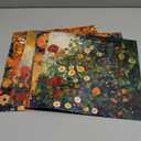 Scrapbook Paper (30 pages 12"x12") Klimt-Inspired Blooms: Artistic Floral Patterns for Sophisticated Craft Creations FLONZ Vintage Styled Double Sided Paper Pad for Craft Cardmaking