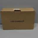 GenSwin Flickering Flameless Candles Battery Operated with 6 Hours Timer, Real Wax Led Pillar Candles Deer Decal Warm Light, Pack of 3 Christmas Home Decor