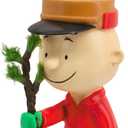 Hallmark Peanuts Charlie Brown Kneeling with Tree Christmas Ornament
