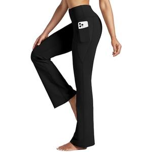 Willit Women's Yoga Pants 27"/29"/31"/33" Flare Leggings Bootcut High Waist Tummy Control Workout Pants with Pockets 2XL