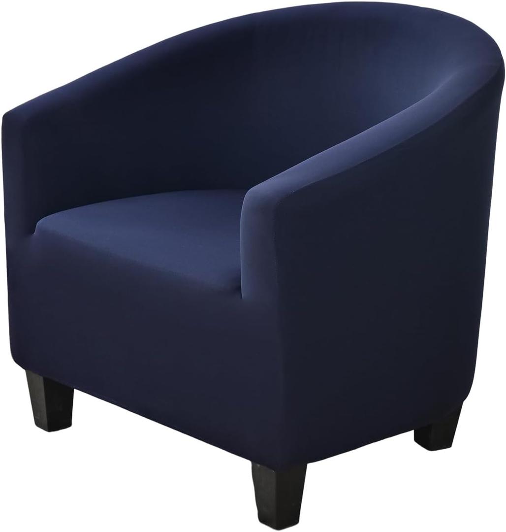NILUOH Club Chair Slipcover Stretch Tub Chair Cover Barrel Chair Covers Armchair Covers Sofa Cover Furniture Protector for Living Room (01), 25"D x 31.5"W x 31.5"H