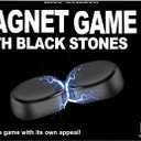 Magnet Game with String Travel Size - Magnetic Chess Set with Stones for Family Night - Fun Portable Two Player Magnet Rocks for Teens - Magnetic Games for Adults and Kids