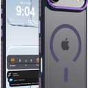 DEERLAMN Strong Magnetic Case for iPhone Air 6.5-Inch,[Compatible with Magsafe][Military Grade Drop Protection] Translucent Matte Shockproof Protective Phone Cover-Frosted Purple