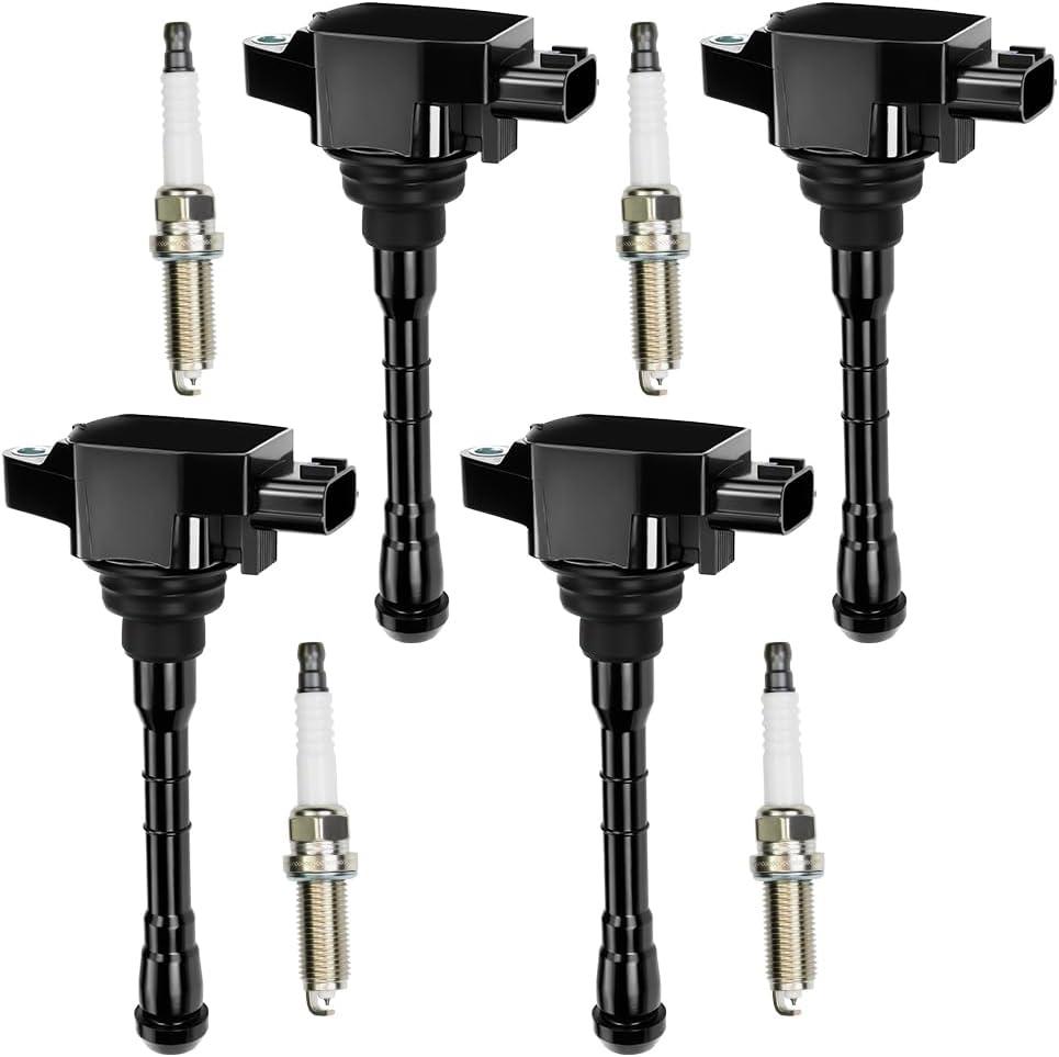 Set of 8 UF861 Ignition Coil Pack with Spark Plugs Compatible with Nissan Altima L4 2.5L 2019 2020 2021, for Nissan Rogue L4 2.5L Replace# 224486CA1A