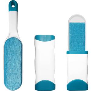 2 Pack Furniture Lint Remover Brushes, Double Sided Self Cleaning Loose Hair Catcher for Pet, Hair Cleaner for Clothes, Sofa, Carpet