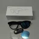 AI Smart Glasses with Camera, 1080P Video Recording Camera Glasses for Men and Women, Real Time Translation, AI Voice Assistant, Bluetooth Audio, WiFi Transfer for Vlogging, Sports, Travel (Black)