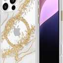 Case-Mate iPhone 16 Pro Max Case [Compatible with MagSafe] - Stylish Marble Phone Case with 12ft Drop Protection - Premium Magnetic Cover for iPhone 16 Pro Max - Karat Granite