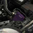 3" 3.5" 4" Inlet Car Replacement Cold Air Intake Filter 76mm 89mm 102mm 3 Sizes in 1 High Flow Performance Cone Air Filter (Purple)