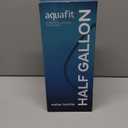 AQUAFIT 64 oz Water Bottle with Time Marker - 2in1 Straw & Chug Lid - BPA Free Big Water Bottle with Straw - Gym Water Bottle with Strap - Water Jug (64 Ounces, Nebula)