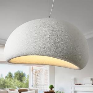 27.6in Wabi Sabi Pendant Light, Kitchen Island Lighting Fixture Ceiling Mount Japanese Lamp Japandi Chandelier for Dining Living Room Hallway Bedroom Restaurant Hanging Lamp, White 1 Pack