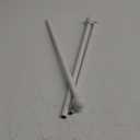 White Curtain Rods for Windows 18 to 60 Inches(1.5-5 Feet), 5/8 Inch Drapery Rod With Ball Finials,Size:18''-60'', White