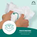 Amazon Brand - Mama Bear Gentle Touch Baby Diapers, Size 2, 184 Count (4 packs of 46), Leak Protection, Wetness Indicator, Formulated Without Fragrance