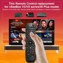 V6 Plus Remote Fit for Vseebox V6plus Remote Control Compatible with vSeeBox V5 Pro,Vsee Box V3 Plus,V3Pro,Intelligent Bluetooth Voice Remote with Backlight