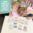 2 x Hadley Designs Alphabet Flash Cards for Toddlers 1-3 - Preschool Learning Activities, Number Color Shapes & ABC Flash Cards for Toddlers 1-3, Daycare Essentials, Homeschool Supplies, Kids Easter Gifts