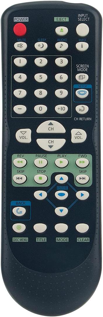 NF607UD Replace Remote Control fit for Emerson TV DVD Combo LD195EMX NF605UD LD195SL8 LD195SL8A