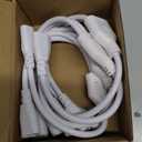 4 Pcs T5 T8 LED Splitter Cable 3pins LED Wire Tube Connector 1to 2 Way Splitter Extension Cord for Ceiling Lights, Integrated Tube Lamp Holder Socket