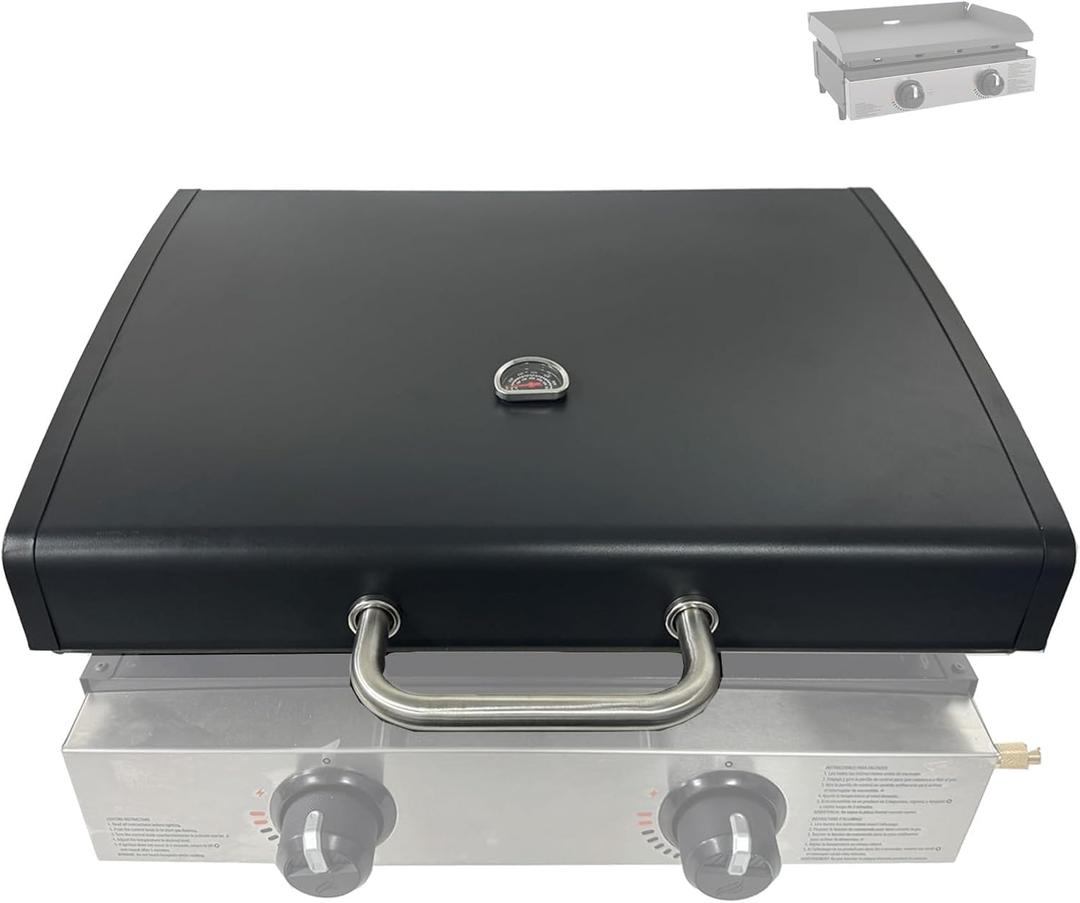 Upgrade Hinged Lid for Blackstone 1666 22 Inch Omnivore Griddles (2024 Model), Griddle Hard Cover Flat Top Lid for Blackstone 22" Griddle Lids 1666 2205 for Blackstone Tabletop Griddle Hood