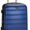 Rockland Melbourne Hardside Expandable Spinner Wheel Luggage, Blue, Carry-On 20-Inch