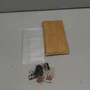 2 Pack Travelers Notebook Accessories Kit Include Travel Kraft File Folder, Zipper Case, Pen Holder, Binder Clip and Elastic Bands Travel Accessories Supplies (Standard Size)