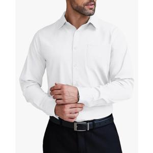 Mens Dress Shirts Wrinkle Free Long Sleeve Button Down Shirts Formal Business Shirt Size 40