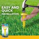 Simple Solution Pee Post Outdoor Dog Training Aid, 13-Inch Pheromone Infused Yard Marking Stake for Puppy Potty Training, Housebreaking, Lawn and Garden Dog Pee Attractant, Reusable Potty Helper