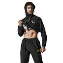 Negash Zipper Sauna Suit with Hood - Ultimate Sweat Suit for Weight Lose, Men's Sauna Suit | Intense Workout Gear for Men XL