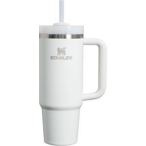 Stanley Quencher H2.0 Tumbler with Handle and Straw 30 oz | Flowstate 3-Position Lid | Cup Holder Compatible for Travel | Insulated Stainless Steel Cup | BPA-Free | Frost (30 Ounces)