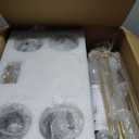 Modern Chandelier 8 Lights Gold Sputnik Light Fixture Large Luxury L41 Mid Century Smoke Glass Globe Ceiling Pendant Lighting for Foyer Staircase Living Dining Room Kitchen