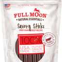 Full Moon All Natural Human Grade Dog Treats, Essential Beef Savory Sticks, 22 Ounce, 1.375 Pound (Pack of 1) (EXP 07/15/27)