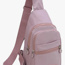EVANCARY Small Sling Bag for Women Men, Sling Backpack Chest Daypack Crossbody Bag for Travel Outdoor Hiking (F Beige Brown)