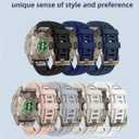 20mm Watch Band for Garmin fenix 5s 6s 7s pro solar Quick Fit 20 silicone bands replacements with light Soft gold buckle for garmin epix pro gen 2 42mm Descent Mk2s/3/3i Short for Women (20-Powder Gray)